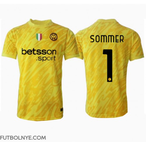 Camiseta Inter Milan Yann Sommer #1 Portero Visitante Equipación 2024-25 manga corta